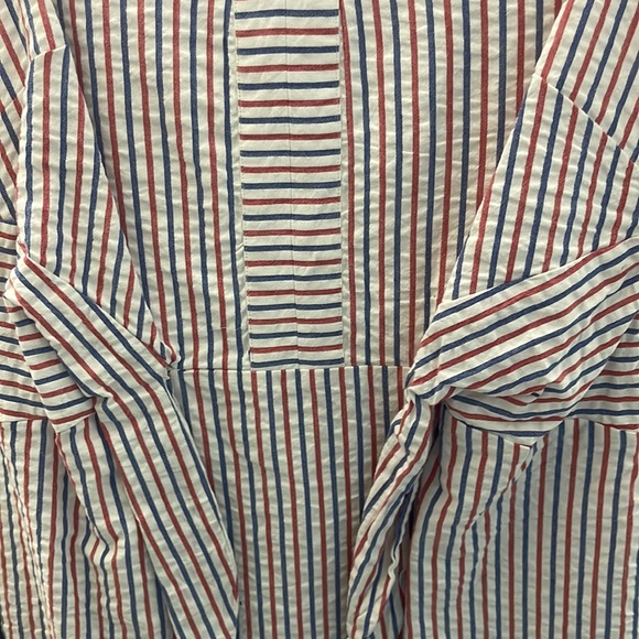 Vineyard Vines Red, White and Blue Seersucker Dress - Picture 5 of 6